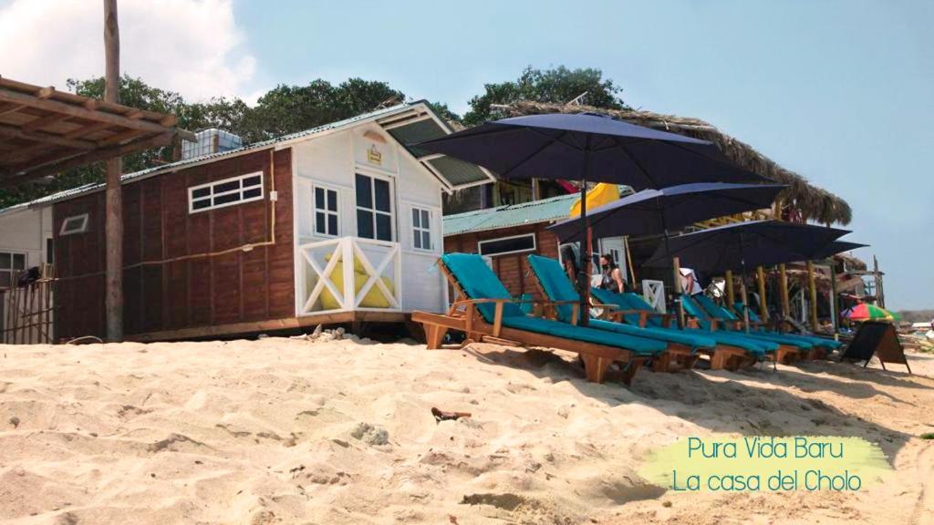 Отель Pura Vida Baru - La Casa Del Cholo Пендалес Экстерьер фото